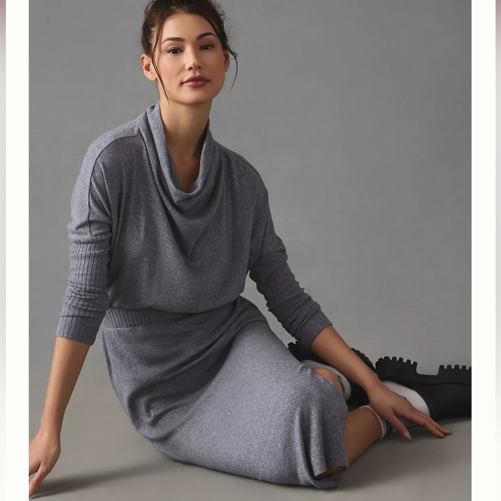 Anthropologie Dress Daily Practice Arabella Drape Long Dress